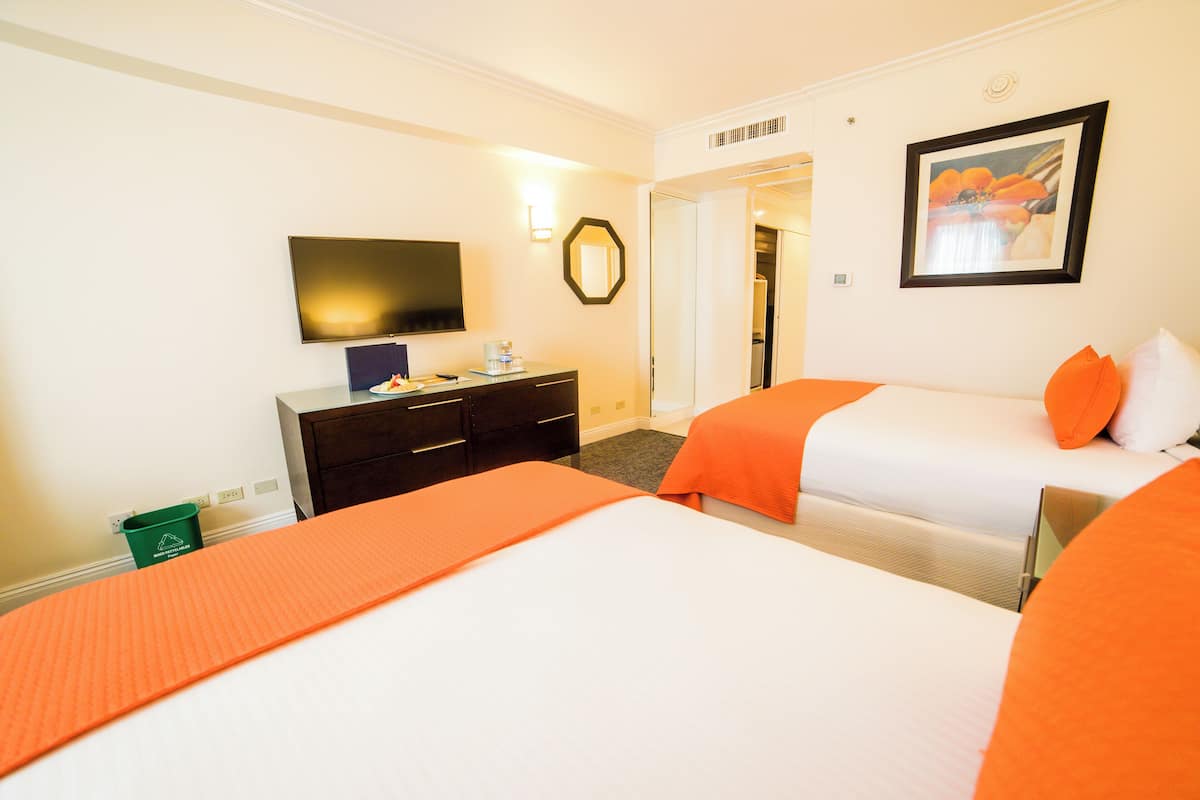 Literie de qualité supérieure, couette en duvet d'oie, minibar