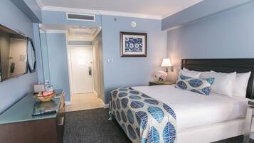 Premium bedding, down duvets, minibar, in-room safe