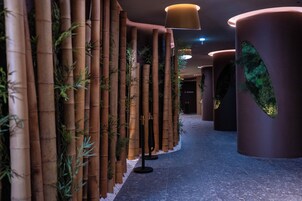 Couples treatment rooms, sauna, hot tub, steam room, hot springs