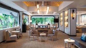 Sala de estar en el lobby