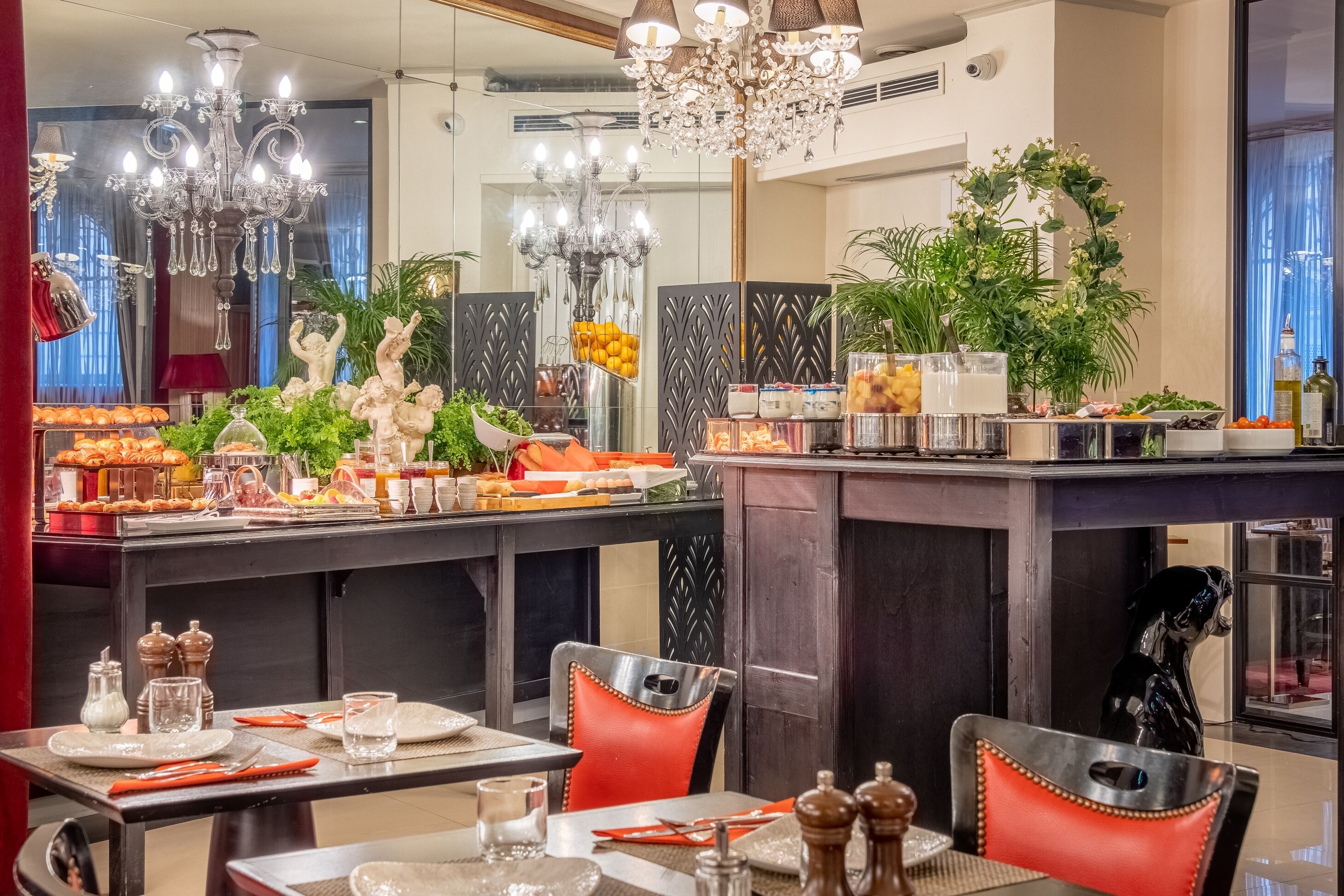 daily buffet breakfast (eur 25 per person)