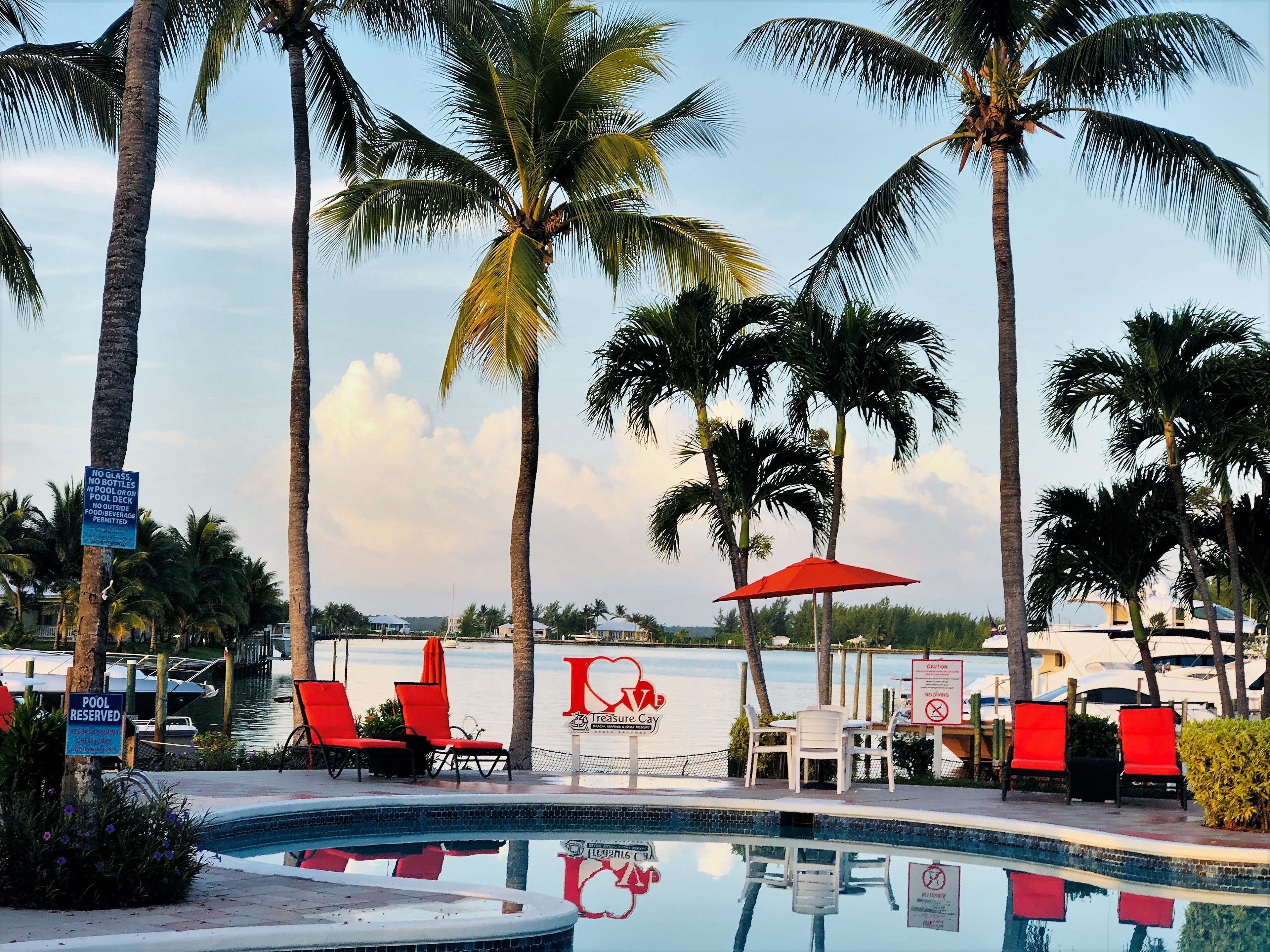 3 outdoor pools, pool umbrellas
