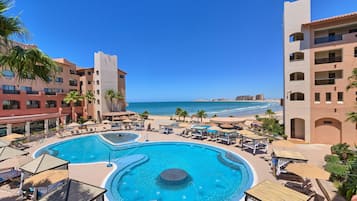 2 outdoor pools, open 8:00 AM to 10:00 PM, pool cabanas (surcharge)