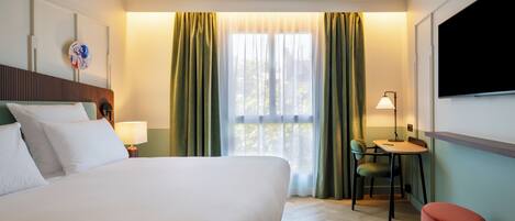 Coffres-forts dans les chambres, rideaux occultants