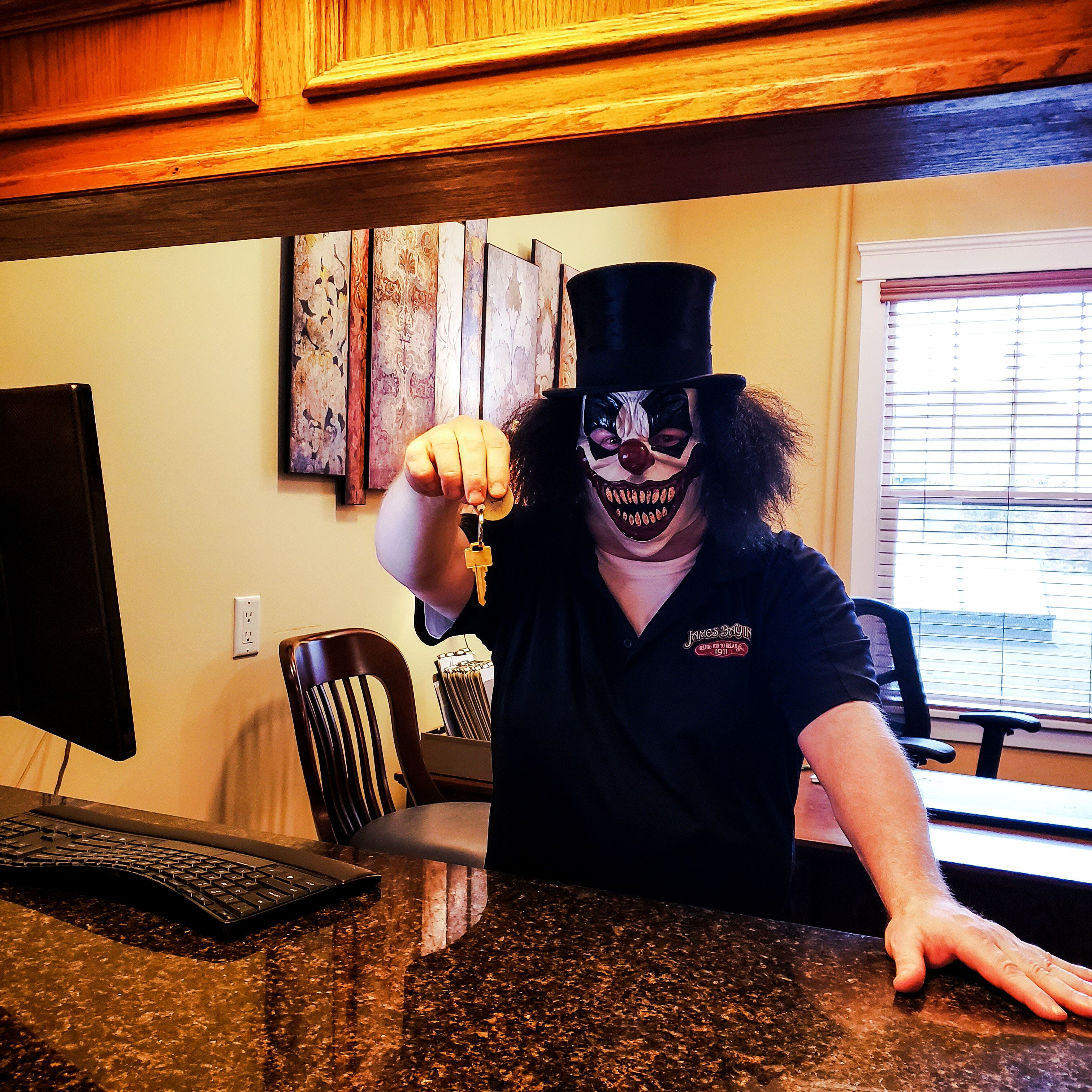 check-in/check-out kiosk