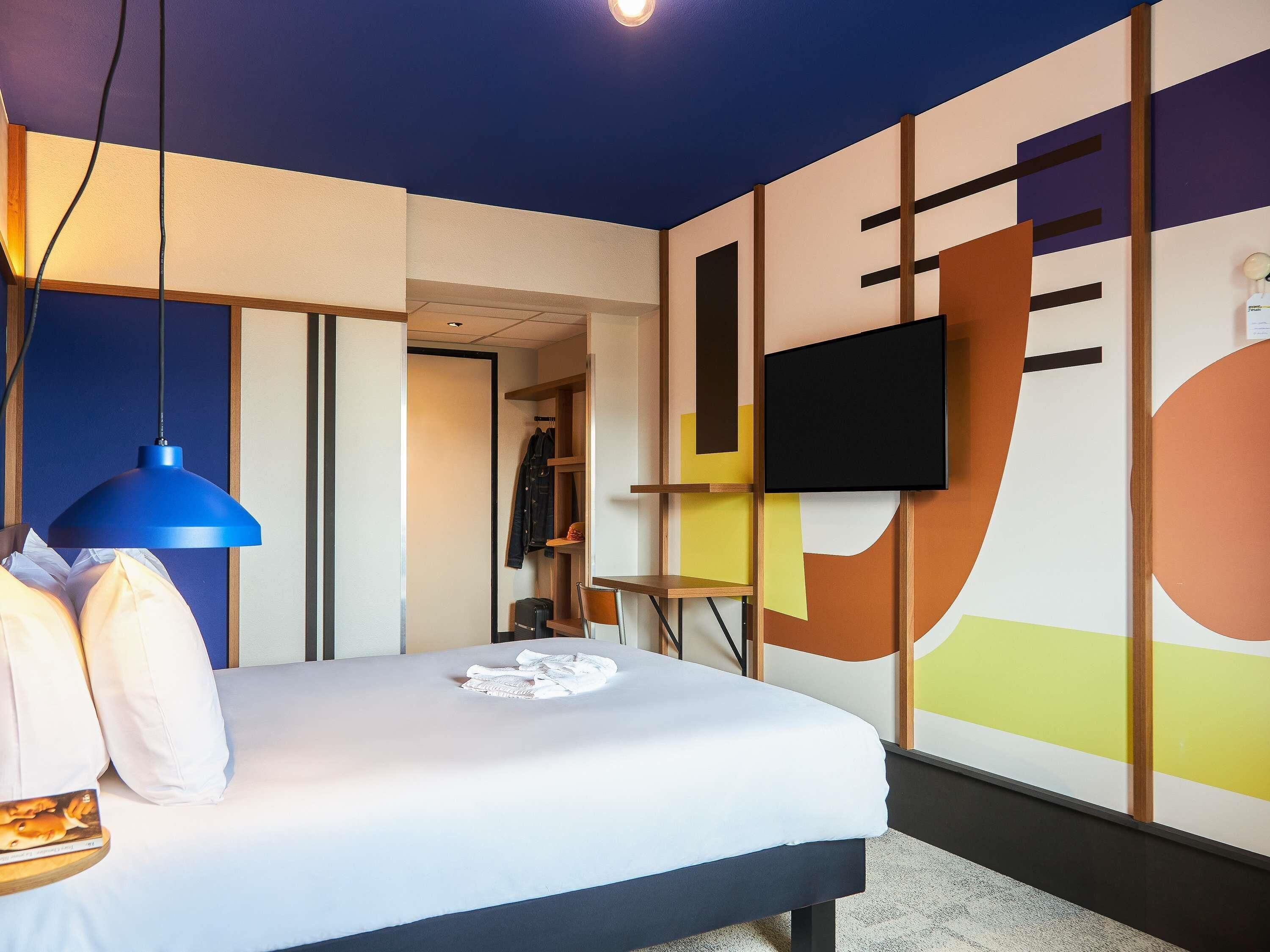 Classic Double Room, 1 Double Bed (Pop Room) | In-room safe, individually decorated, individually furnished, desk