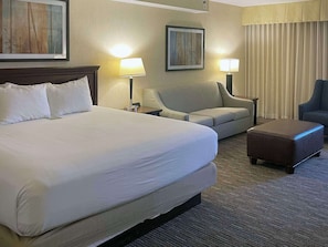 Standard Room, 1 King Bed, Non Smoking (Larger Room) | Desk, iron/ironing board, free cribs/infant beds, rollaway beds