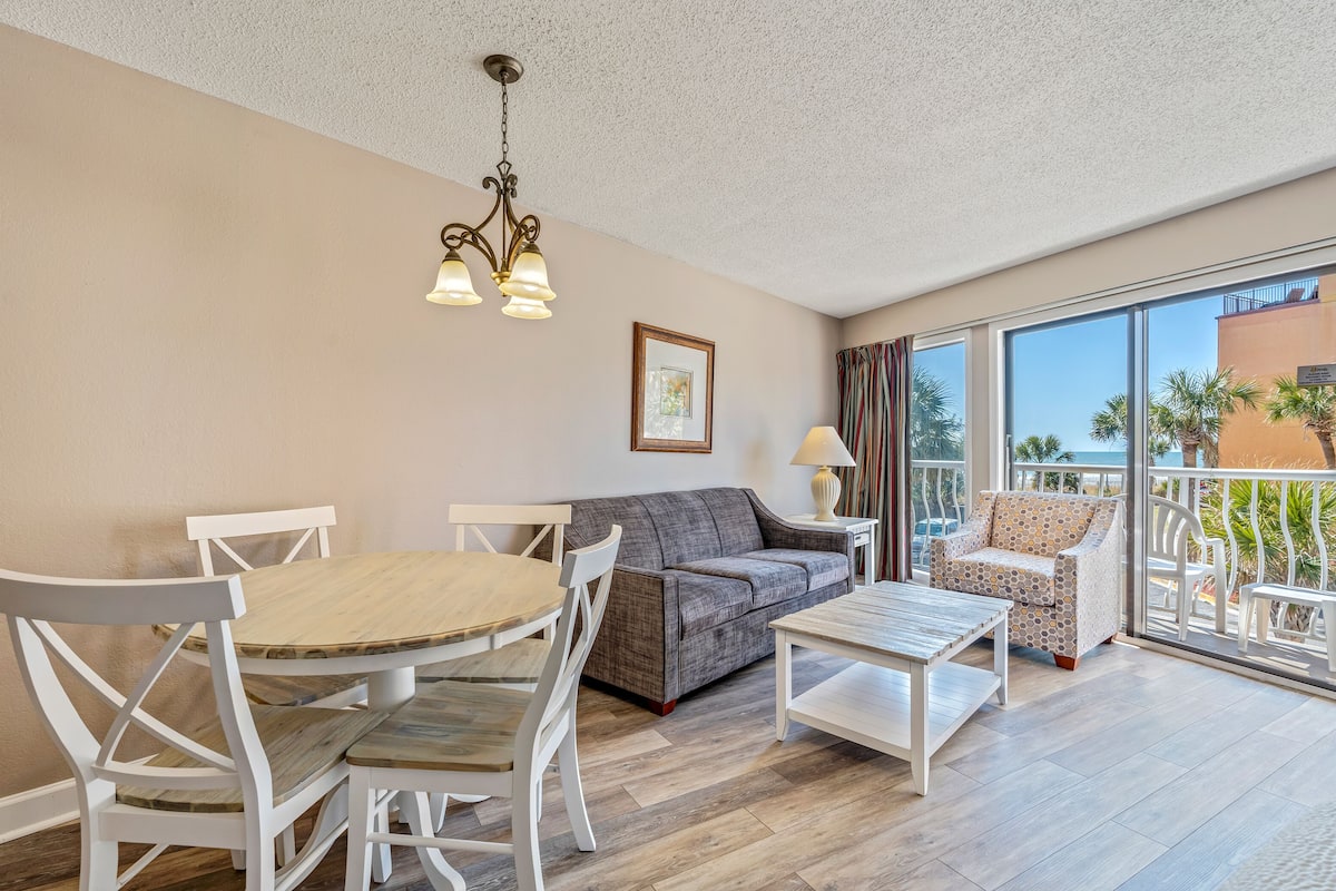 Room, 1 Bedroom, Partial Ocean View, Beachfront (St. Clements) | Living area | 32-inch flat-screen TV with cable channels, TV