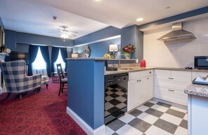 Luxury Suite, 1 Bedroom | Frette Italian sheets, premium bedding, in-room safe, soundproofing - The Kendall Hotel at the Engine 7 Firehouse (Cambridge)