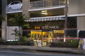 Front of property – evening/night