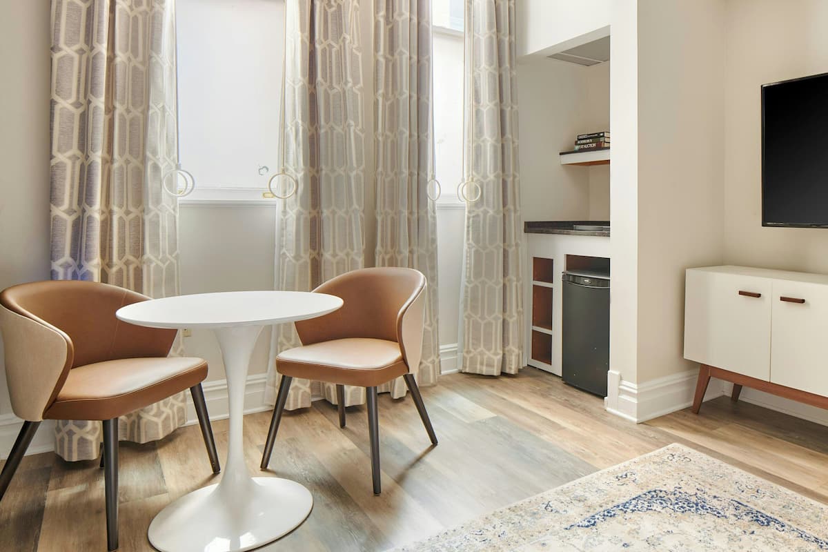 1 bedroom, individually furnished, laptop workspace, iron/ironing board