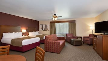 Suite, 2 grands lits, non-fumeur | Coffre-fort, bureau, espace de travail pour ordinateurs portables