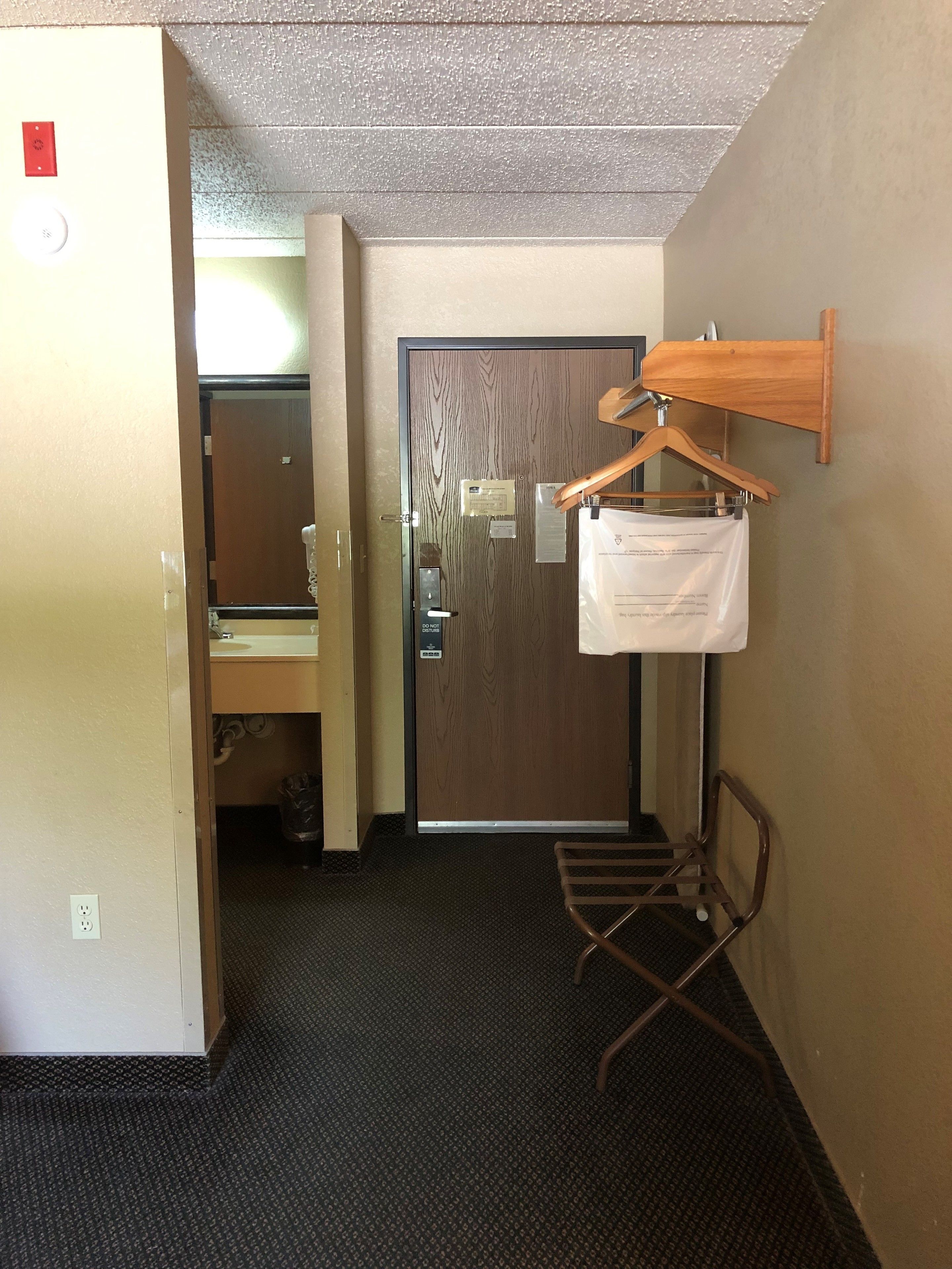 room, 2 queen beds, non smoking | desk, laptop workspace, iron/ironing board, cots/infant beds