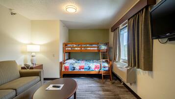 Desk, soundproofing, iron/ironing board, free cribs/infant beds