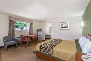 Desk, iron/ironing board, free WiFi, bed sheets