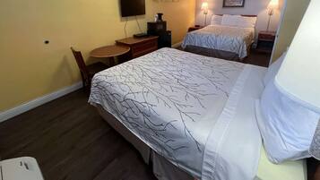 Blackout drapes, free WiFi, bed sheets, alarm clocks