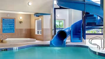 Indoor pool, pool loungers