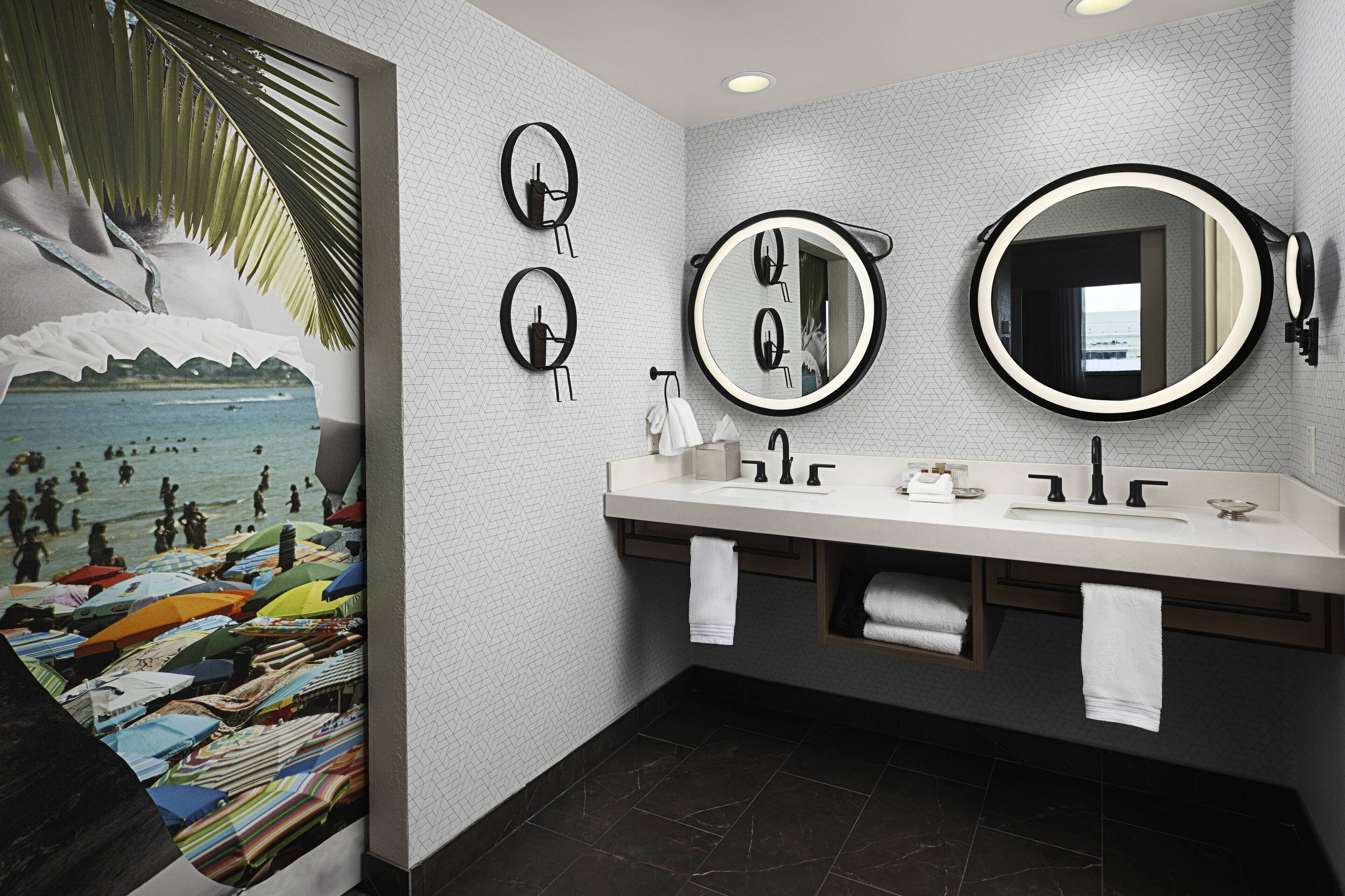 hypo-allergenic bedding, down duvets, pillow-top beds, in-room safe