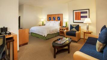 Premium bedding, down duvets, in-room safe, desk