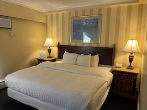 Desk, blackout drapes, iron/ironing board, free WiFi