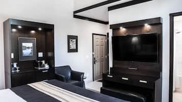 Chambre Deluxe, 1 très grand lit, vue sur la montagne | Literie de qualité, fer et planche à repasser, accès au Wi-Fi (inclus)