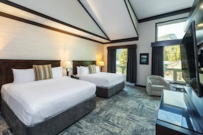 Deluxe Room, 2 Queen Beds, Mountain View | 1 bedroom, premium bedding, iron/ironing board, free WiFi