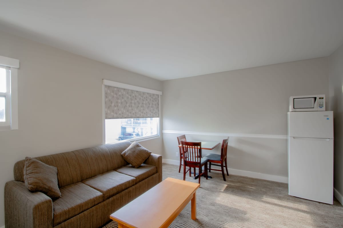 family suite | living area | 48-inch led tv with cable channels