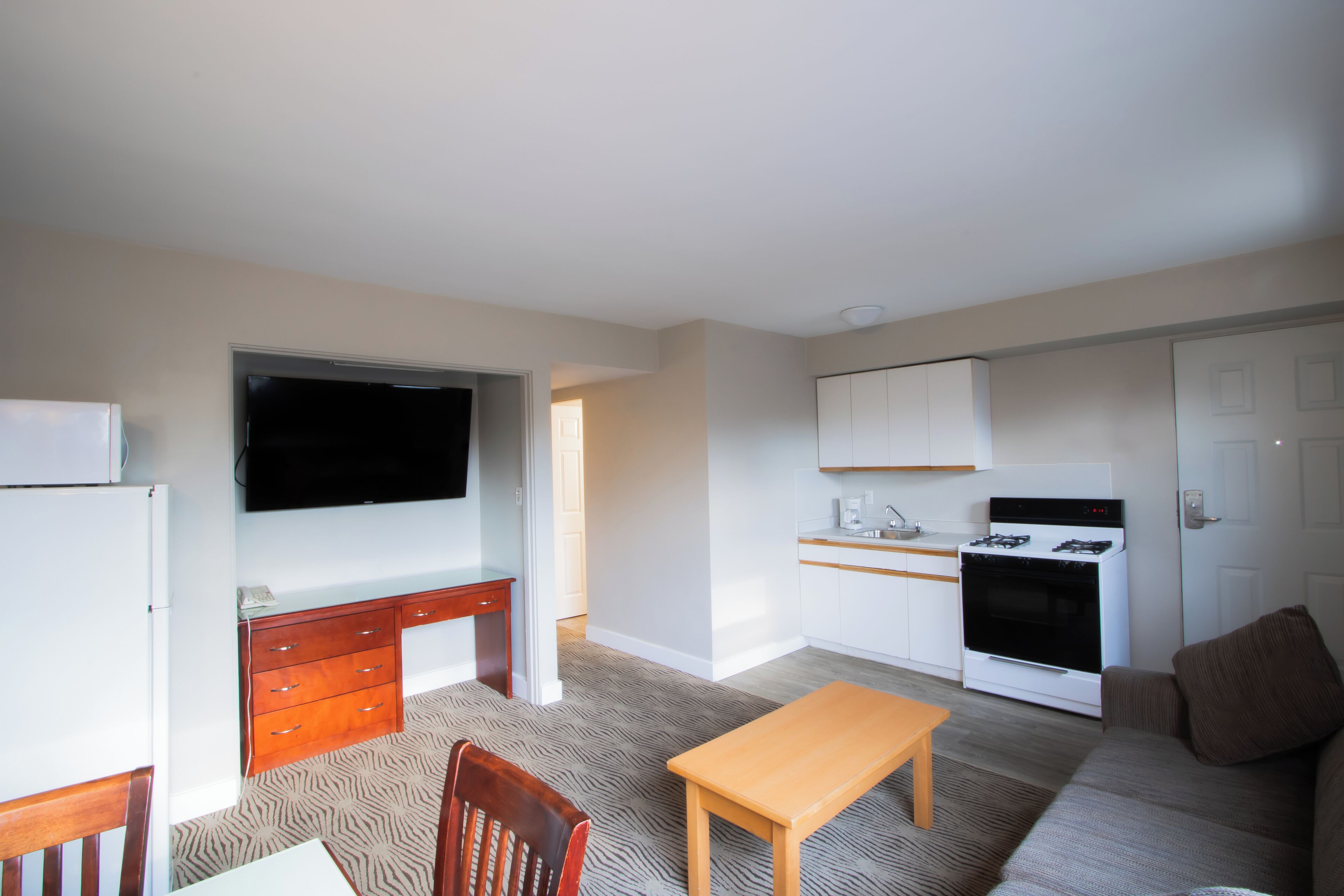 family suite | living area | 48-inch led tv with cable channels