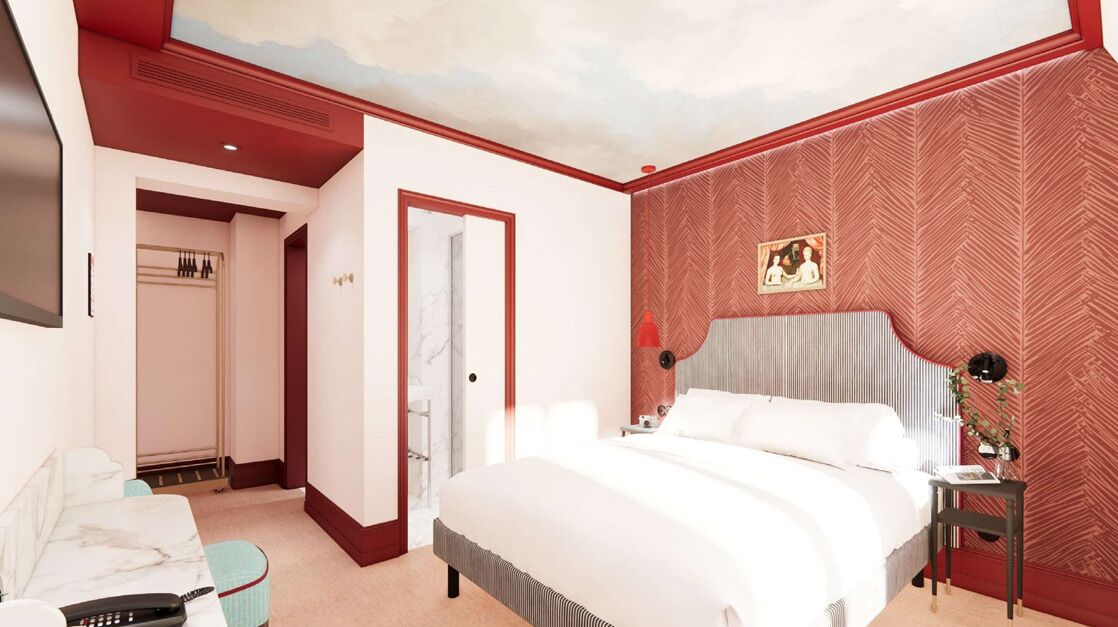 Premium bedding, desk, blackout curtains, iron/ironing board