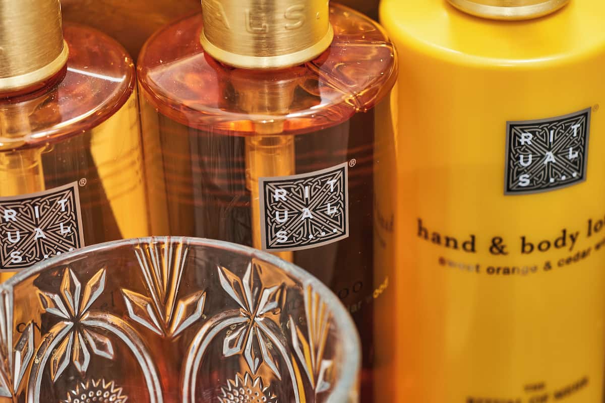 free toiletries, hair dryer, towels