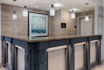 Hotel entrance and lobby at The Sandbar Hotel, Trademark Collection by Wyndham