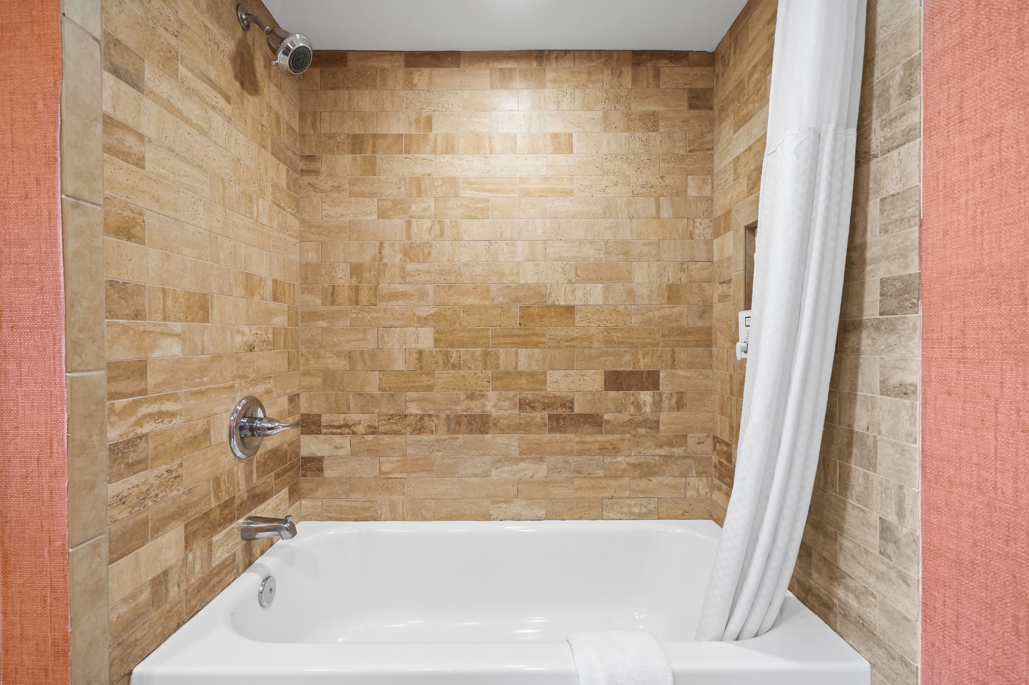 comfort suite, multiple beds, non smoking (couple's) | bathroom | combined shower/bathtub, hair dryer, towels