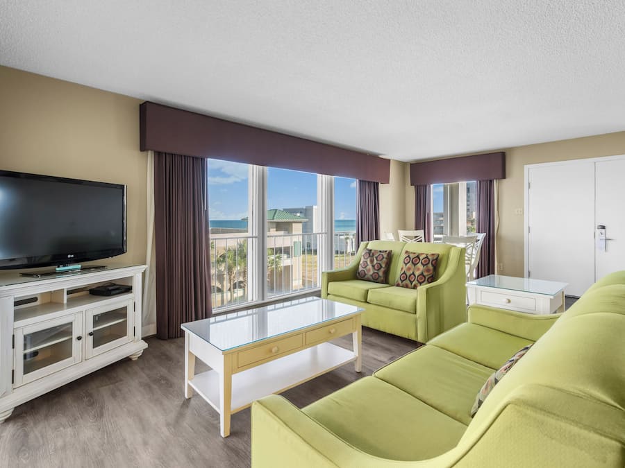 Presidential Suite, 2 Bedrooms, Non Smoking (Street View) | Living area | 37-inch LCD TV with cable channels, TV