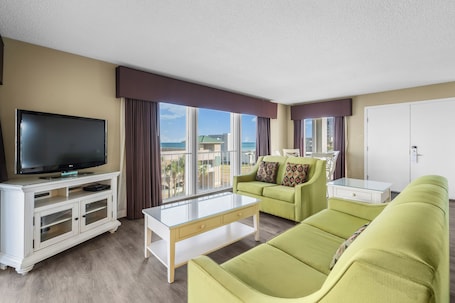 Presidential Suite, 2 Bedrooms, Non Smoking (Street View) | Living area | 37-inch LCD TV with cable channels, TV. The Sandbar Hotel, Trademark Collection by Wyndham