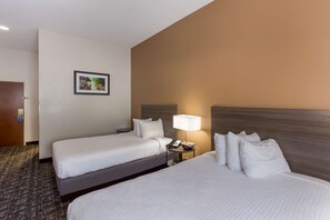 Standard Room, 2 Double Beds, Non Smoking, Refrigerator & Microwave | Individually decorated, individually furnished, desk, iron/ironing board