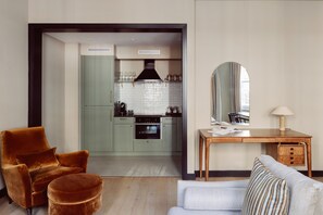 Premium-Apartment, 1 Schlafzimmer | Eigene Küche