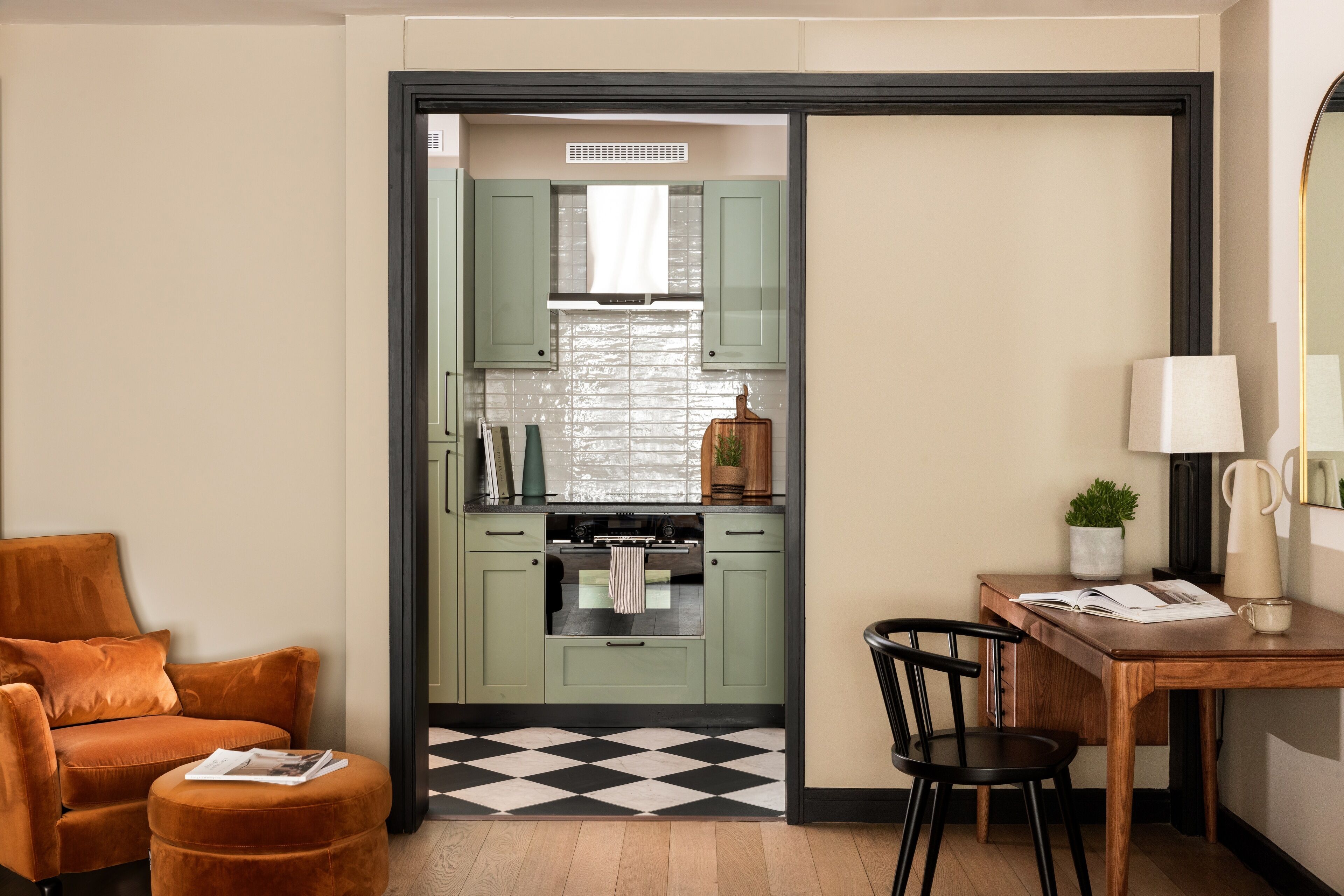 Premium Two Bedroom Apartment | Private kitchen | Fridge, microwave, oven, stovetop