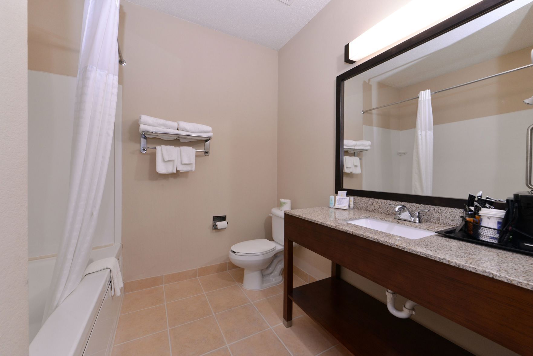 Bathroom | Hair dryer, towels