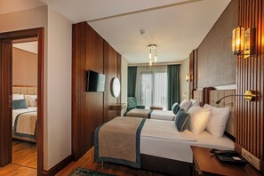 Ropa de cama de alta calidad y minibar 