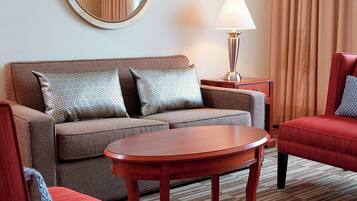 Pillowtop beds, desk, laptop workspace, blackout drapes