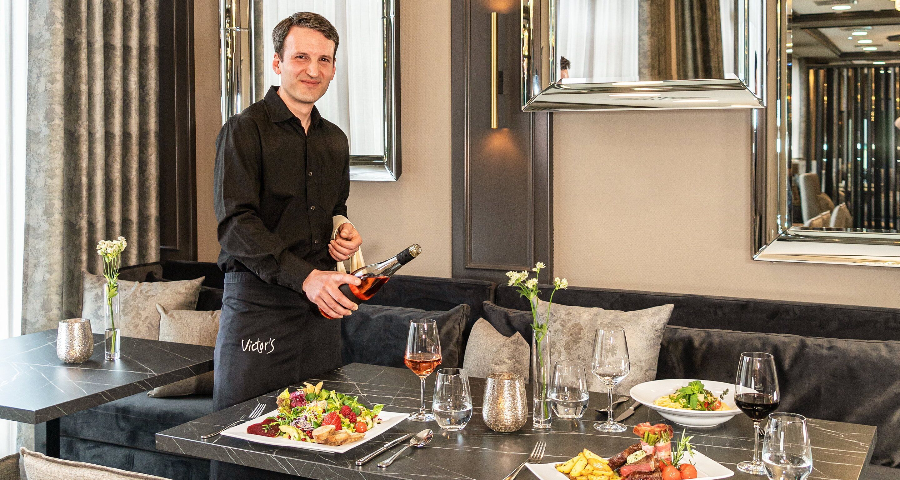 breakfast and dinner served, german cuisine