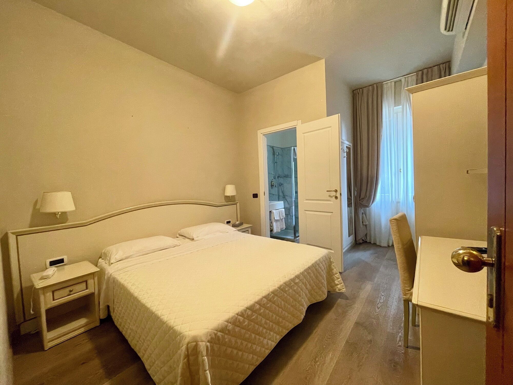 Comfort Double or Twin Room, Partial Sea View | Premium bedding, minibar, in-room safe, desk