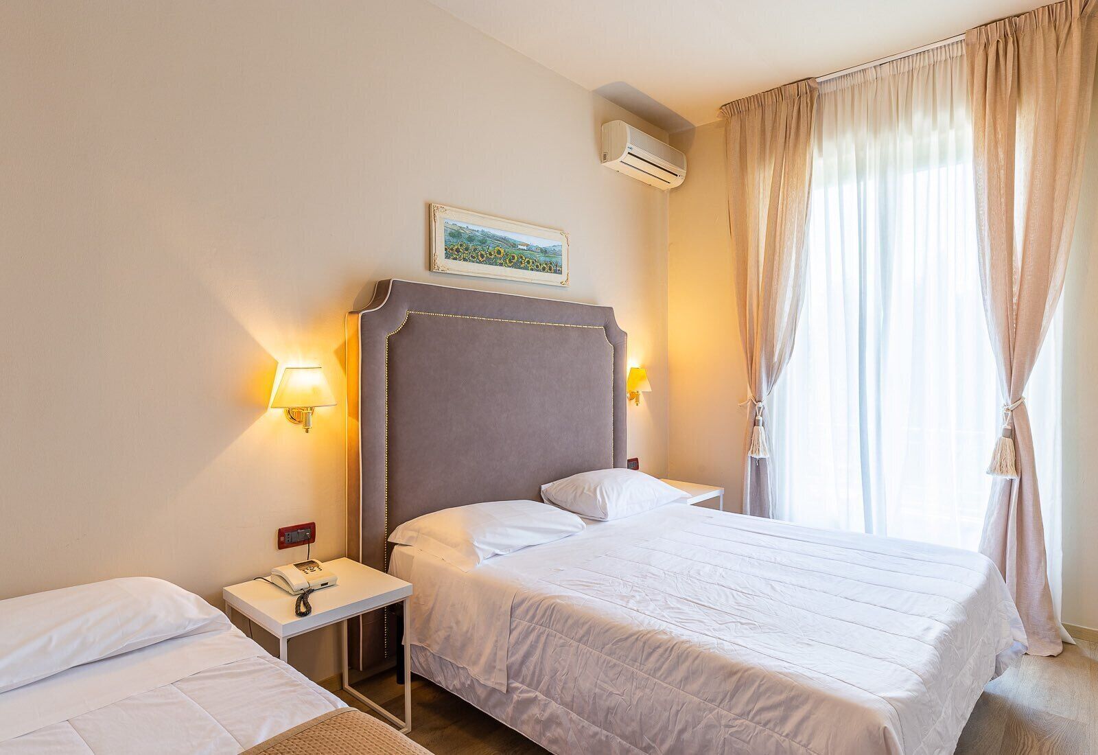 Triple Room, Sea View | Premium bedding, minibar, in-room safe, desk