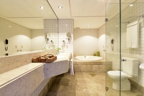 Bathtub, hair dryer