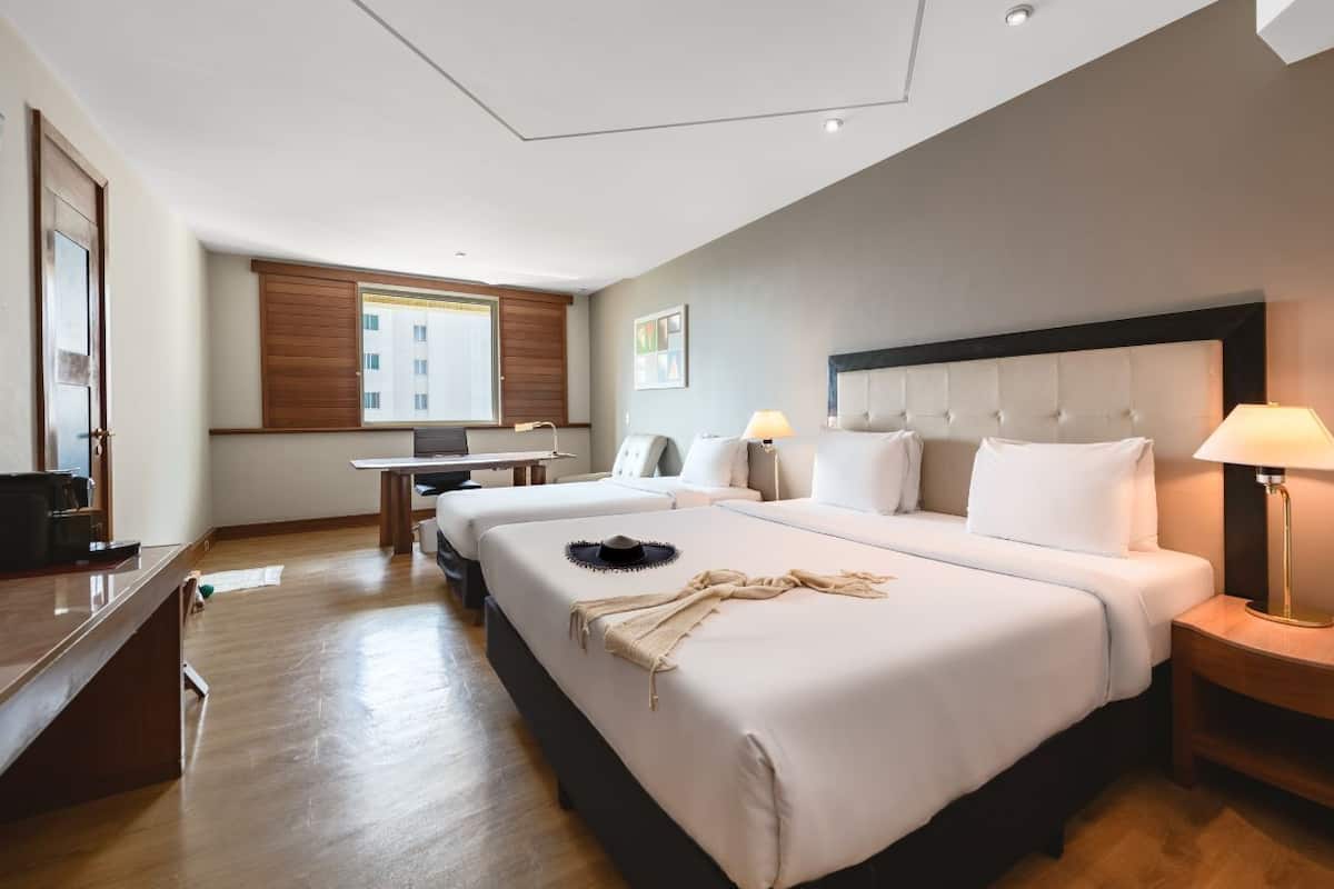 Minibar, in-room safe, desk, blackout curtains