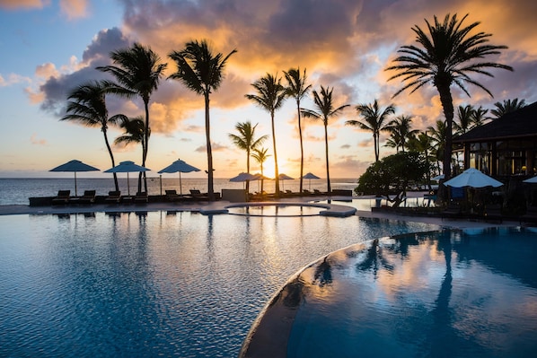 Outdoor pool, cabanas (surcharge), sun loungers