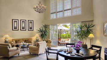 Flat-screen TV, DVD player