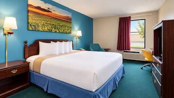 Premium bedding, down comforters, memory foam beds, WiFi (free)