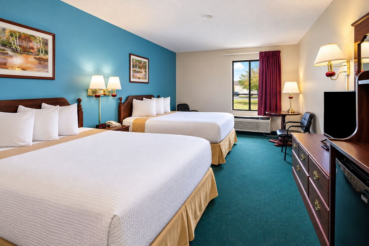Premium bedding, down duvets, memory-foam beds, free WiFi