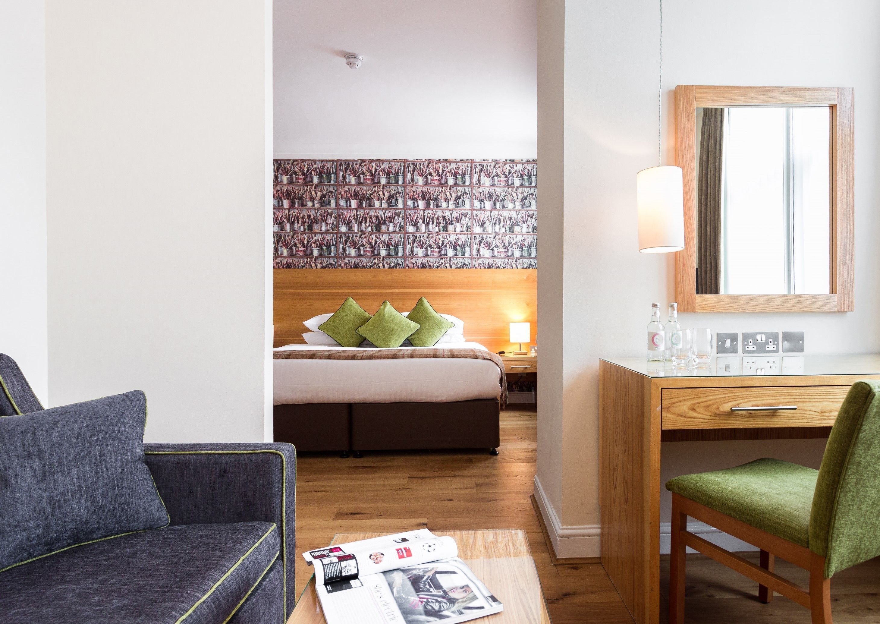 enviable double room | premium bedding, in-room safe, individually decorated, desk